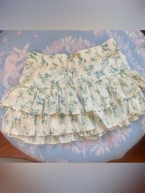 Victoria Secret PINK Sz S Tiered Ruffle Shorts
